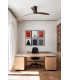 Mini Tube Fan M Led Matt Black/Walnut-2