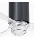 Tube Fan M Led Shiny Black/Transparent Fan-3