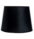 Black Round Shade 210, 240mm x 165mm, Suitable for Table Lamps - 1