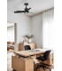 Just Fan 81cm Matt Black Ceiling Fan with DC Motor 81cm, 3000K Light