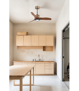 Just Fan 81cm Old Gold, Wood Ceiling Fan 81cm, 3000K Light