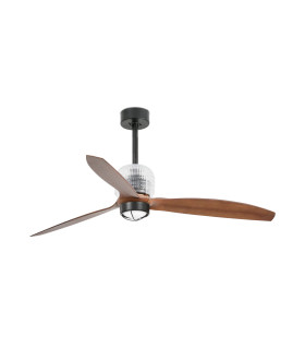 Deco Fan M Black/Walnut Fan 3000K