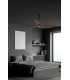 Deco 128cm LED Ceiling Fan Black, Walnut Blades