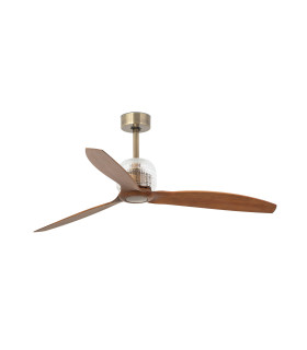Deco Fan M Gold/Walnut Fan-1