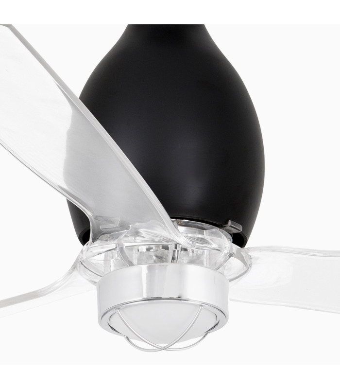 Mini Eterfan M Led Shiny Black/Transparent Fan-3