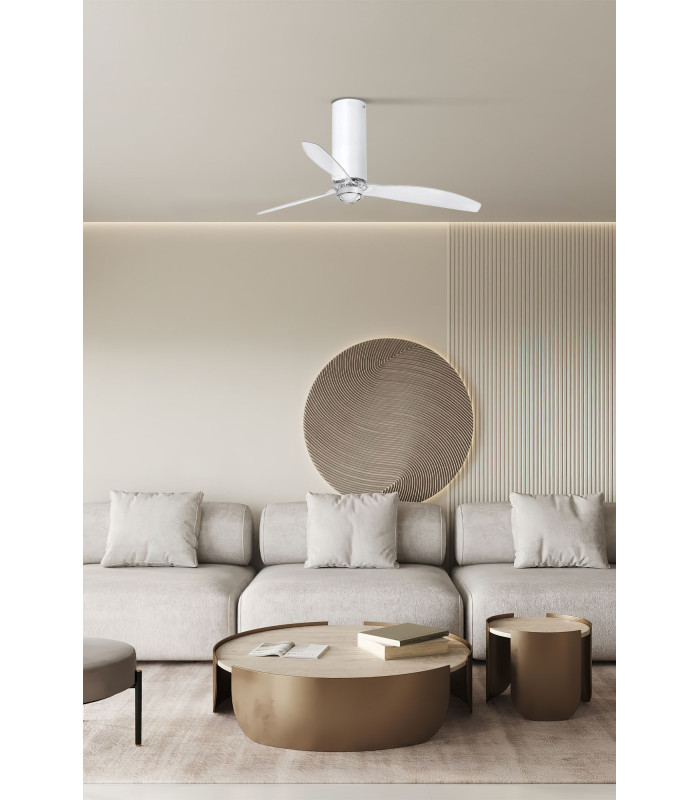 Tube Fan M Led Matt White/Transparent Fan-2