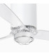 Tube Fan M Led Matt White/Transparent Fan-3