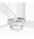 Mini Tube Fan M Led Shiny White/Transparent Fan-3