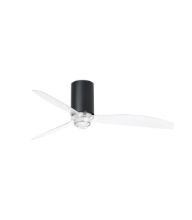 Mini Tube Fan M Led Matt Black/Transparent Fan-1