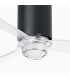 Mini Tube Fan M Led Matt Black/Transparent Fan-3