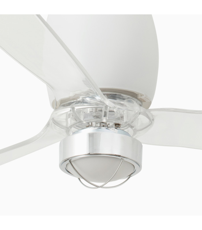 Eterfan M Led Matt White/Transparent Fan-3