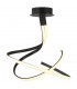 Semi Flush Ceiling 50W LED 2800K, 4000lm, Frosted Acrylic, Brown Oxide - 1