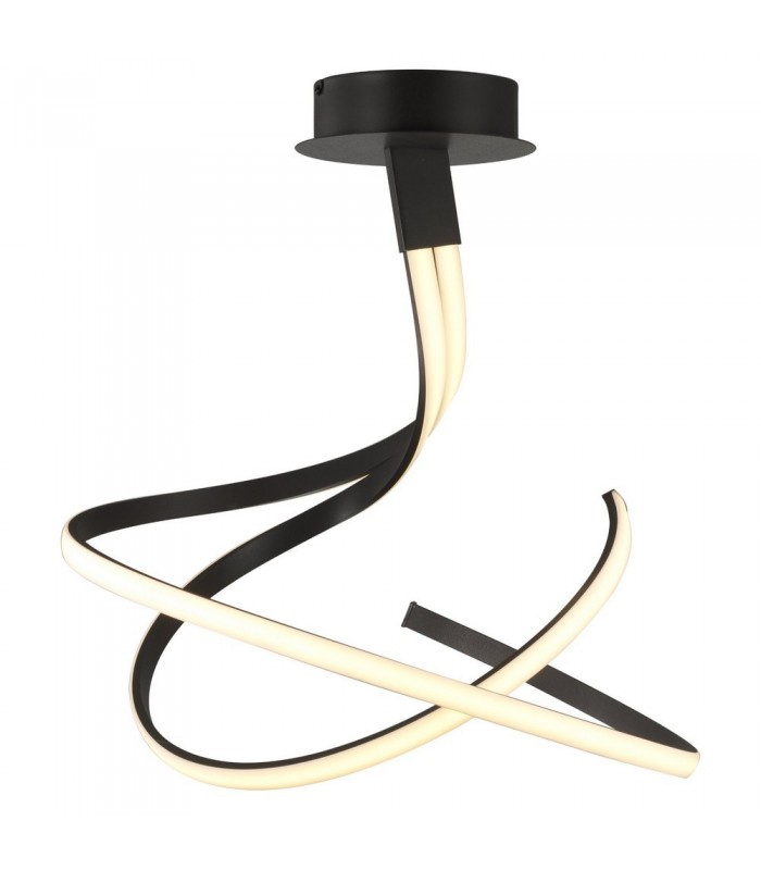 Semi Flush Ceiling 50W LED 2800K, 4000lm, Frosted Acrylic, Brown Oxide - 1