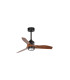 Just Fan S Black/Walnut Fan 3000K