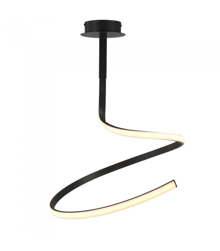 Semi Flush Ceiling 30W LED 2800K, 2400lm, Frosted Acrylic, Brown Oxide - 1