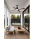 Winche M Led Black/Walnut Fan Ip44-2
