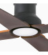 Winche M Led Black/Walnut Fan Ip44-3