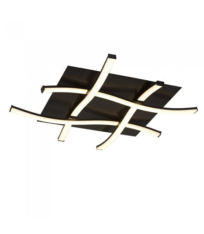 Flush 34W LED 2800K, 2600lm, Frosted Acrylic, Brown Oxide - 1