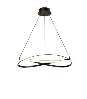 Ceiling Pendant 42W LED 2800K, 3400lm, Brown Oxide, White Acrylic - 1
