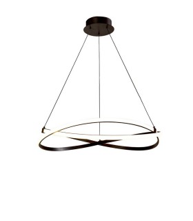 Ceiling Pendant 60W LED 2800K, 4500lm, Brown Oxide, White Acrylic - 1