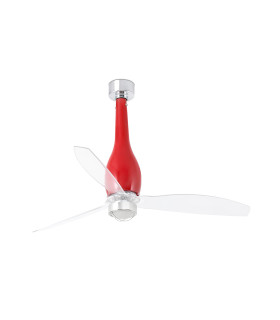 Eterfan M Led Shiny Red/Transparent Fan-1