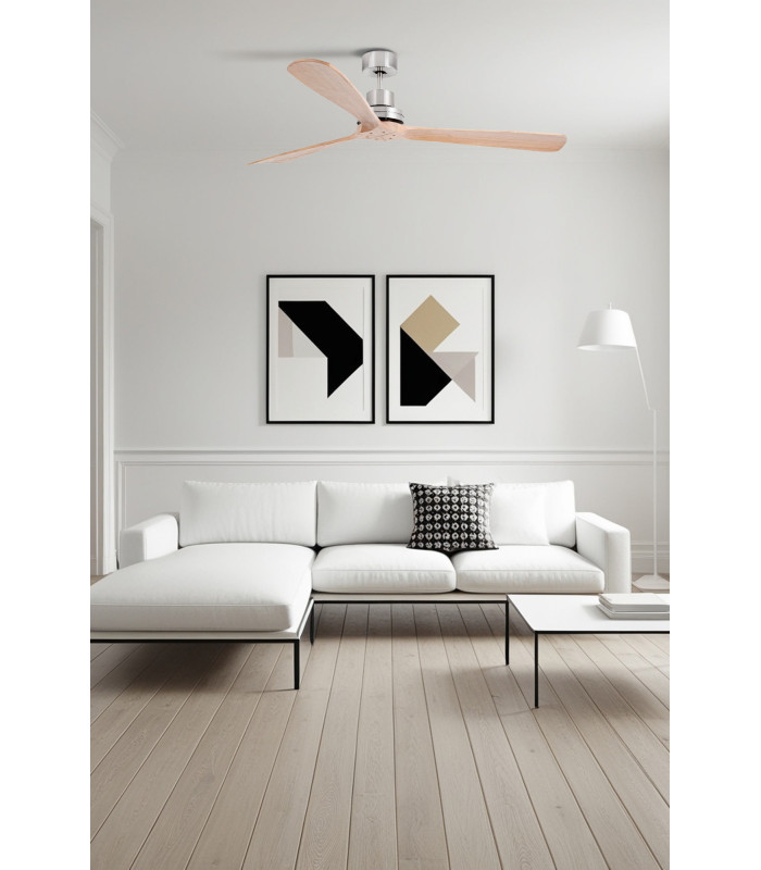 Lantau Xl Matt Nickel/Pine Fan-2