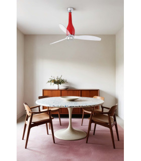 Eterfan M Led Shiny Red/Transparent Fan-2
