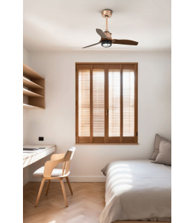 Just Fan S Led Copper/Walnut Fan-2