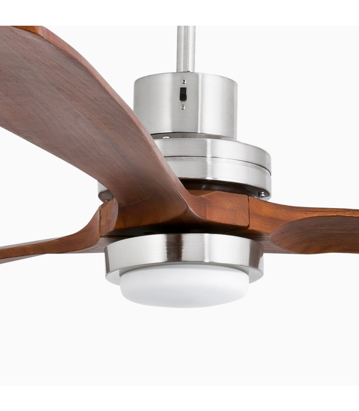 Lantau Xl Matt Nickel/Walnut Fan Fsc-3