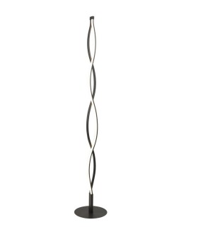 Floor Lamp 21W LED 2800K, 1470lm, Dimmable Brown Oxide, White Acrylic - 1