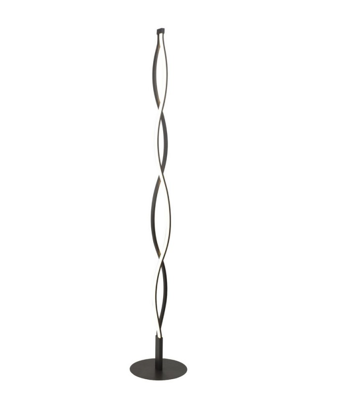 Floor Lamp 21W LED 2800K, 1470lm, Dimmable Brown Oxide, White Acrylic - 1