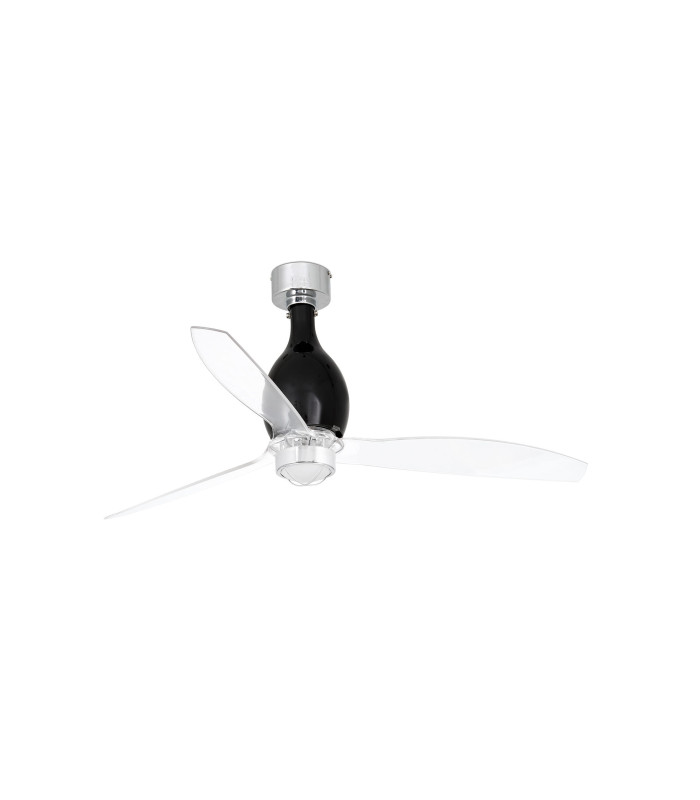 Mini Eterfan M Led Matt Black/Transparent Fan-1