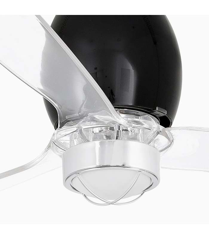 Mini Eterfan M Led Matt Black/Transparent Fan-3