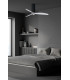 Tube Fan M Led Matt Black/Transparent Fan-2