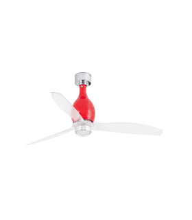 Mini Eterfan M Led Shiny Red/Transparent Fan-1