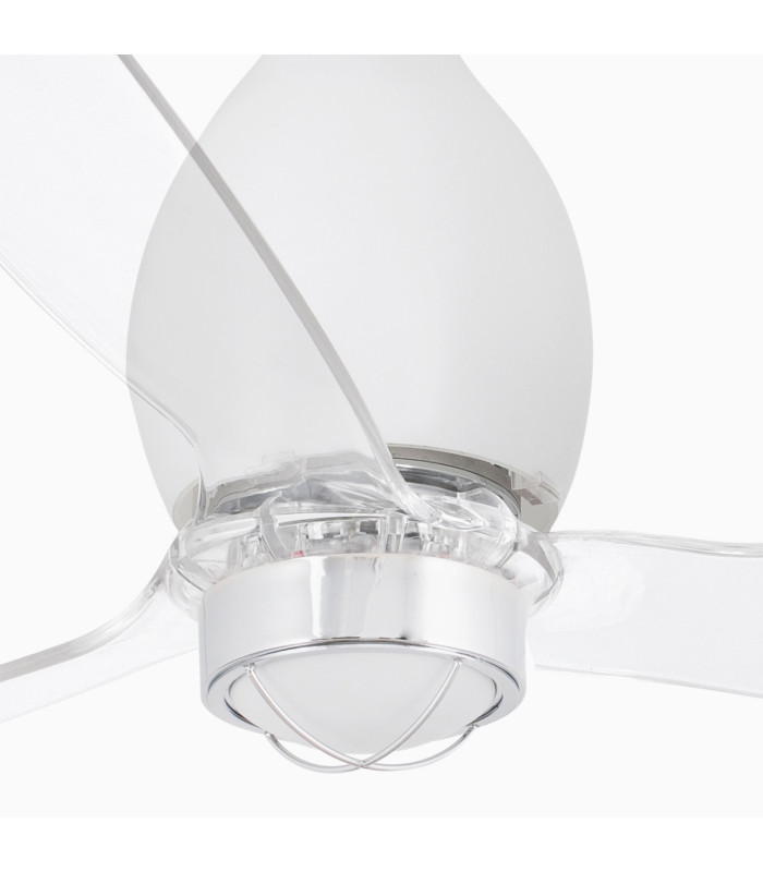 Mini Eterfan M Led Matt White/Transparent Fan-3