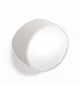 Flush Wall Light Round 2x5W G9 LED (not incl.), Matt White, IP44 - 1