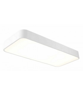 Flush Ceiling Rectangle, 3000lm, 50W LED 4000K White, Acrylic - 1