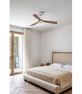 Lantau L Led Matt Nickel/Walnut Fan Fsc-2