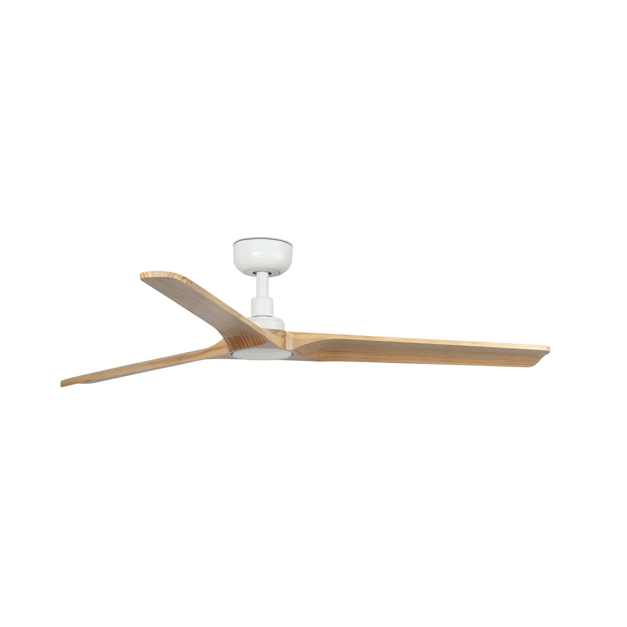 Heywood 132cm Ceiling Fan White, Pine Blades