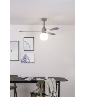 Amelia Ball Grey Fan Wall Control 2700K-2