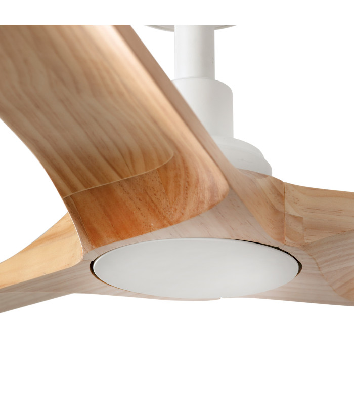 Heywood L White/Light Wood Fan-5