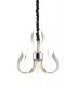 Ceiling Pendant LED Light 66W, 3166lm, 3000K Polished Chrome, White Acrylic - 1