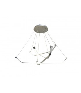 Ceiling LED Light 36W, 2800lm, 3000K Polished Chrome, White Acrylic - 1