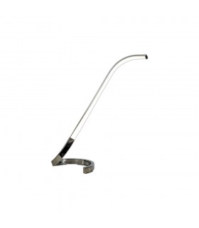 LED Table Lamp 10W, 850lm, 3000K Polished Chrome, White Acrylic - 1