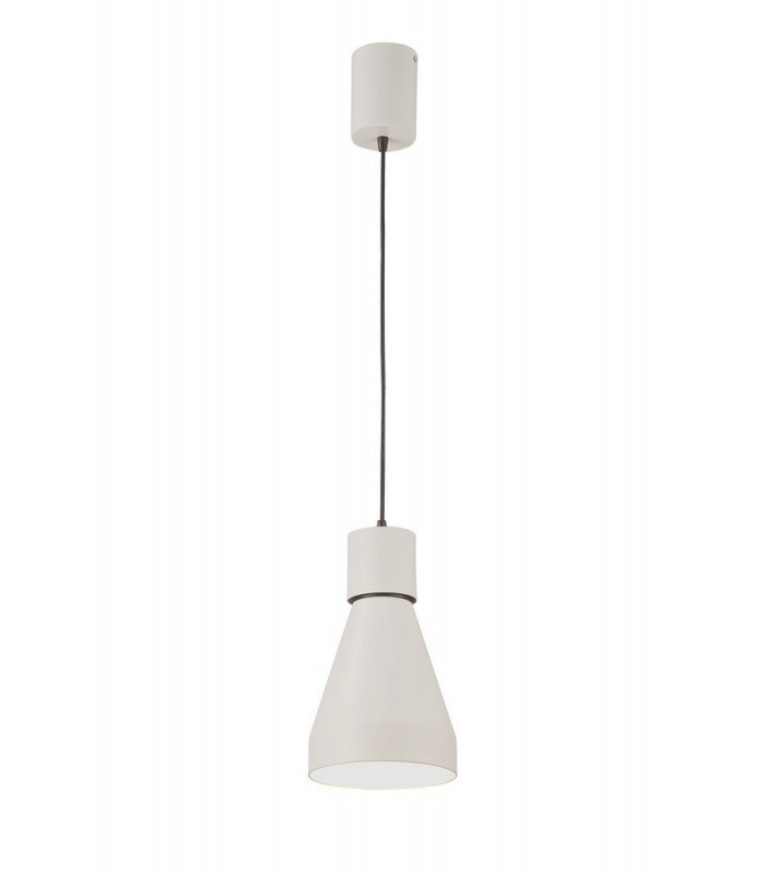 Ceiling Pendant Large 17cm Round 1 x E27, Matt White - 1