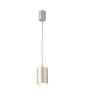 Ceiling Pendant Large 12cm Round 1 x E27, Silver - 1