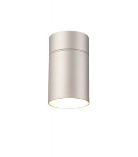 Flush Small 9.5cm Round 1 x E27, Silver - 1