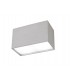 Flush Rectangular 2 x GU10, Silver - 1