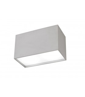 Flush Rectangular 2 x GU10, Silver - 1
